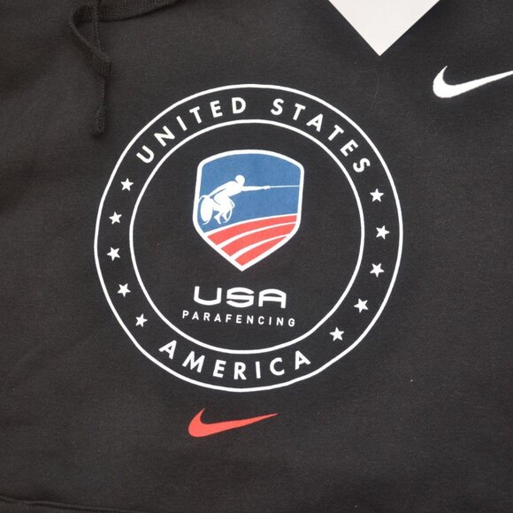 Nike Men's USA Fencing Pullover Black Hoodie BNWT - Picture 3 of 5